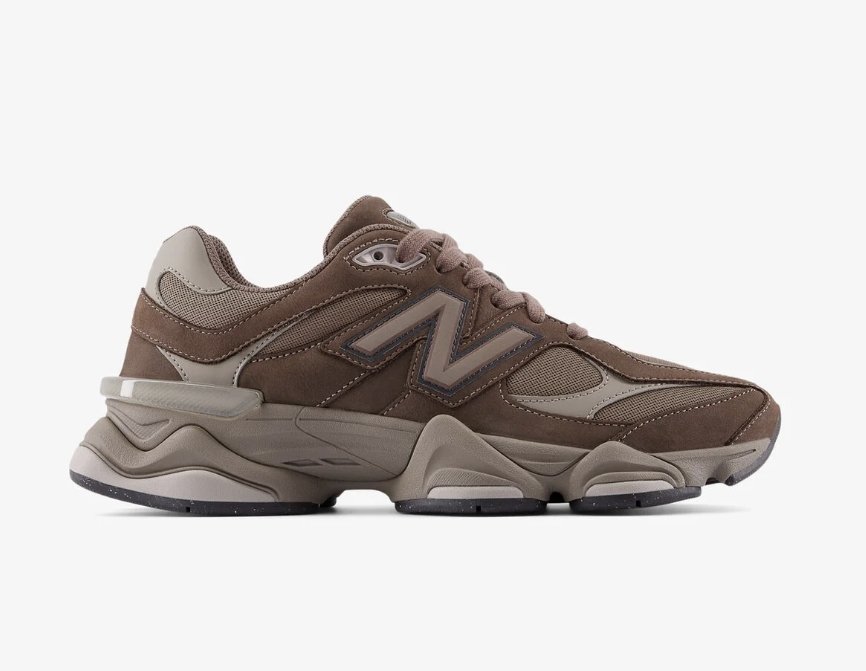 New Balance 9060 Brown Taupe Chunky Sneaker Premium Suede Breathable Comfort Everyday Casual Shoe