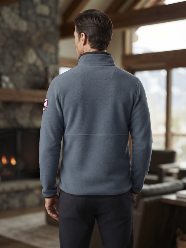 Canada Goose Arctic Program Gri Yarım Fermuarlı Polar
