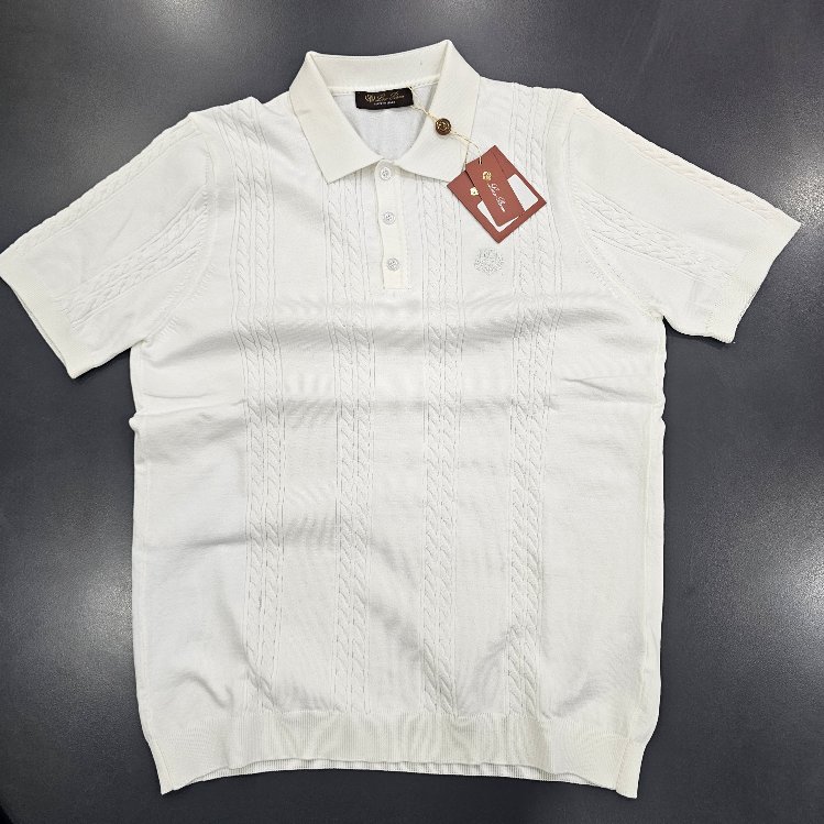 Loro Piana Polo yaka triko t-shirt