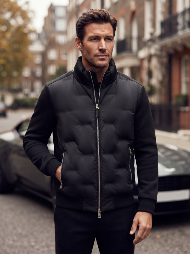 Tom Ford Siyah Tasarım Mont / Bomber Ceket
