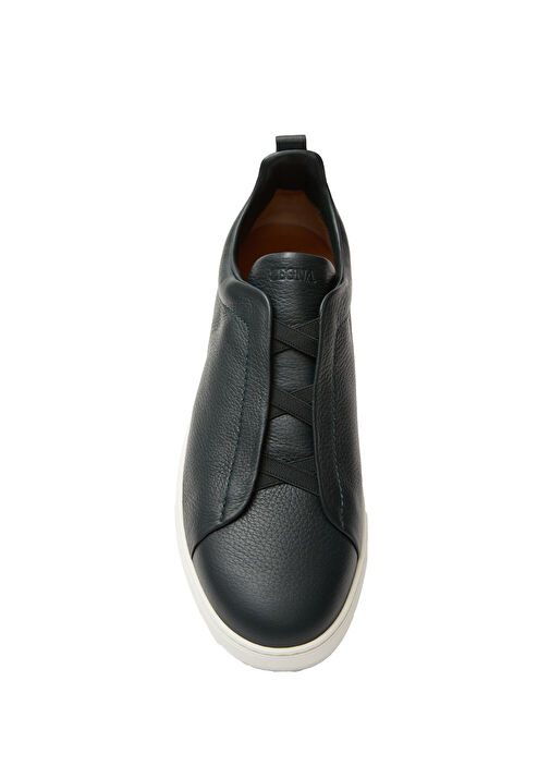 Zegna Siyah Erkek Deri Sneaker