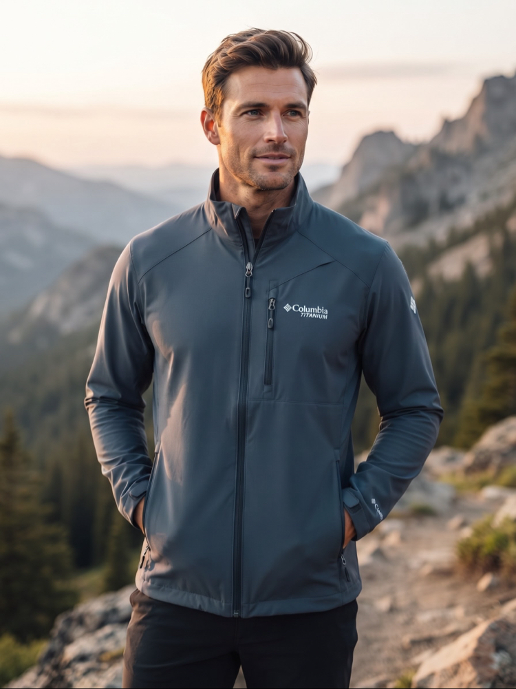 Columbia Titanium Füme Softshell / Fermuarlı Ceket
