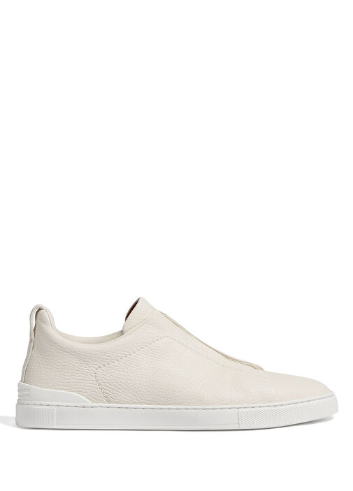 Zegna Beyaz Erkek Deri Sneaker