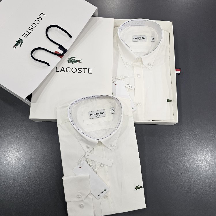 LACOSTE GÖMLEK SLIMFIT BEYAZ