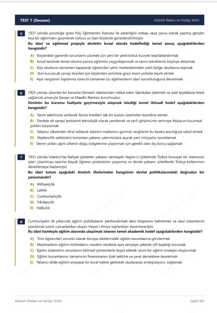 KPSS Tarih - Sınav Öncesi Çözmenizi Tavsiye Ettiğimiz 750 Soru | ÖSYM Tarzında | Dijital PDF