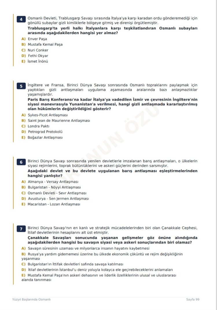 KPSS Tarih - Sınav Öncesi Çözmenizi Tavsiye Ettiğimiz 750 Soru | ÖSYM Tarzında | Dijital PDF