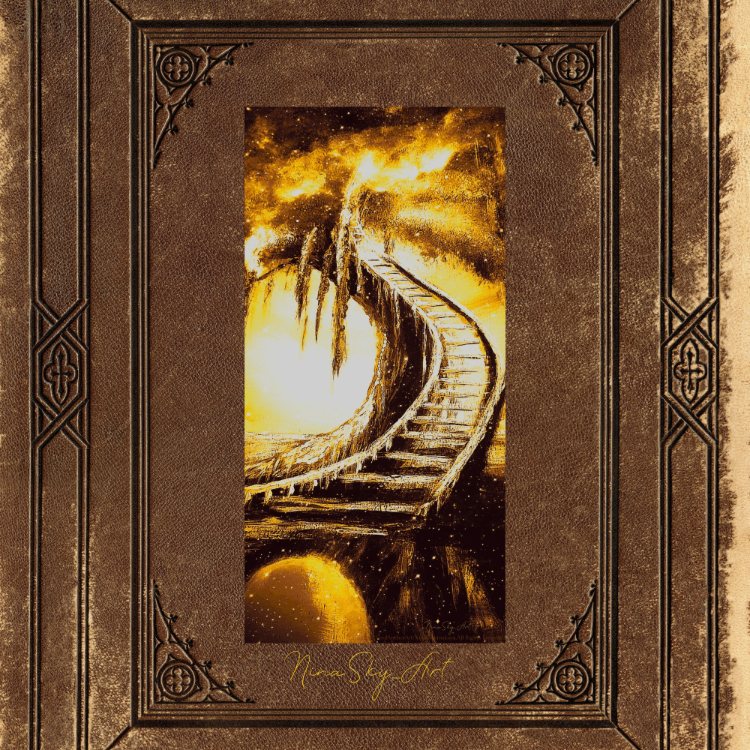 The Light of Yellow Wisdom Panel 2 (Mirror) — Premium Long Vertical Art by SoulAnchor