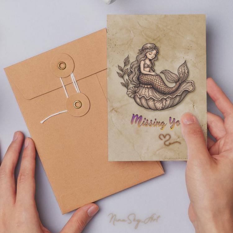 Vintage Missing You Mermaid | SoulAnchor