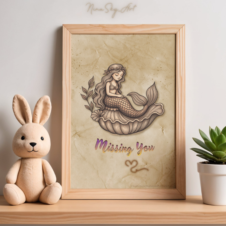 Vintage Missing You Mermaid | SoulAnchor