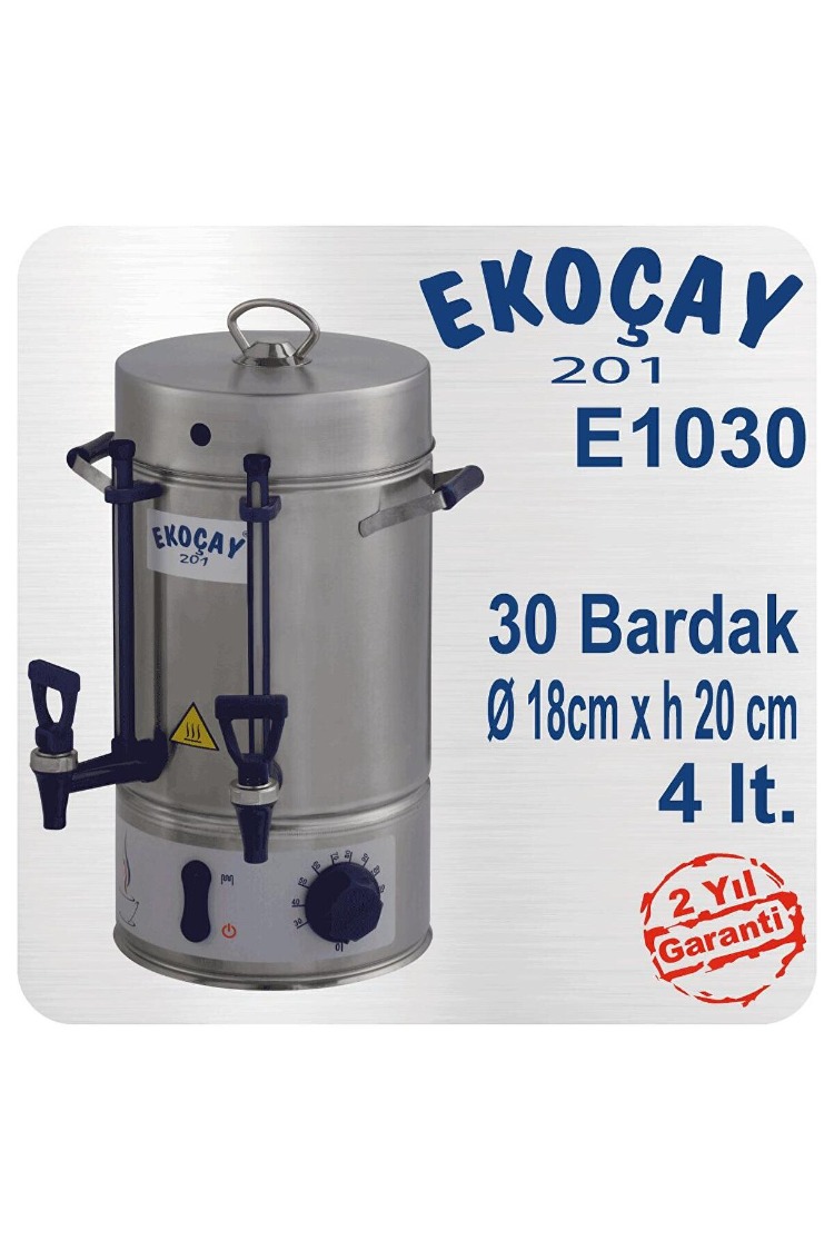 Ekoçay Çay Makinesi 30 Bardak Semaver
