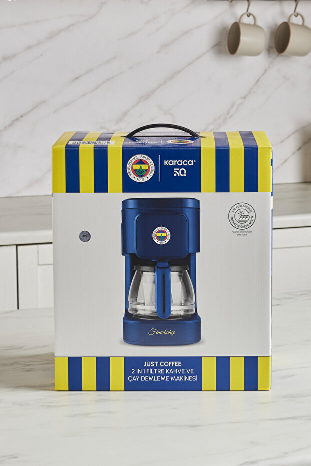 Karaca Just Coffee Aroma 2 in 1 Lisanslı Filtre Kahve ve Çay Demleme Makinesi Fenerbahçe