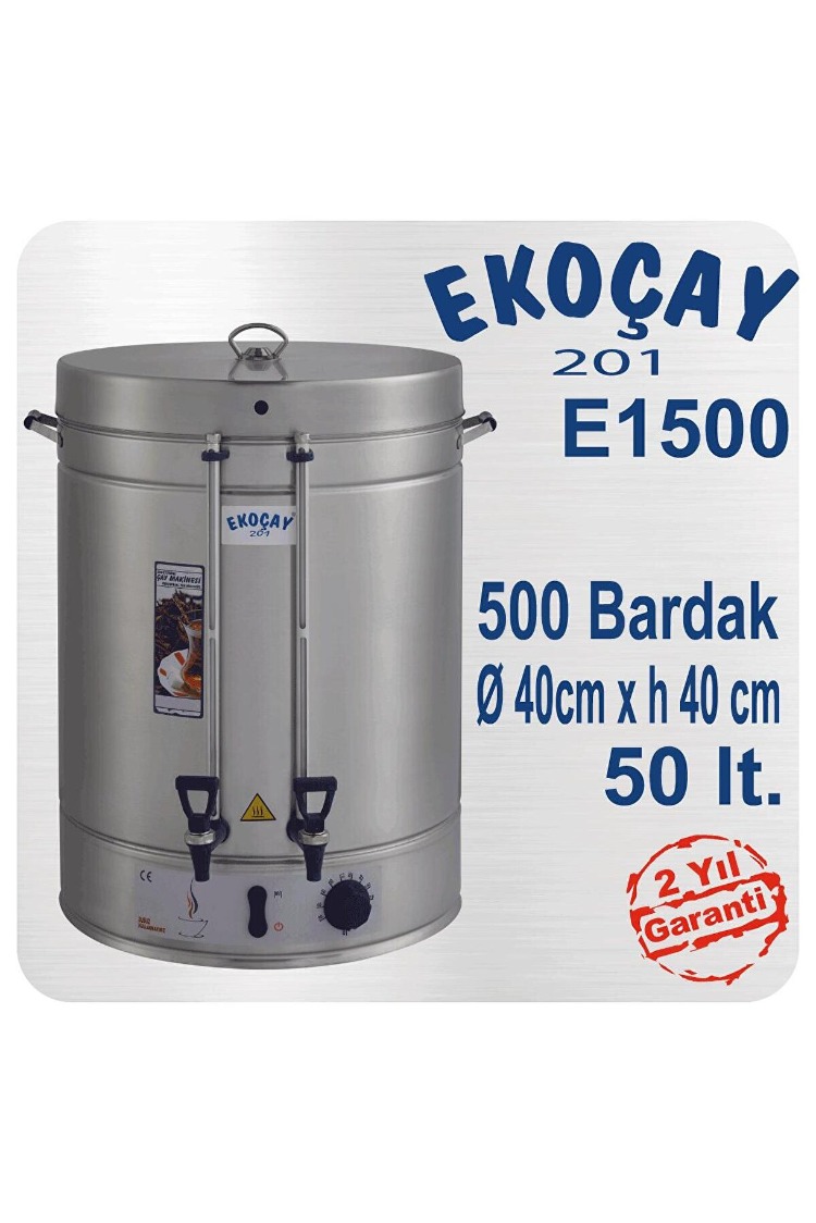 Ekoçay Çay Makinesi 500 Bardak Semaver