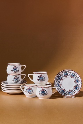 Karaca Hattat 6 Kişilik Kahve Fincanı Takımı 90 ml