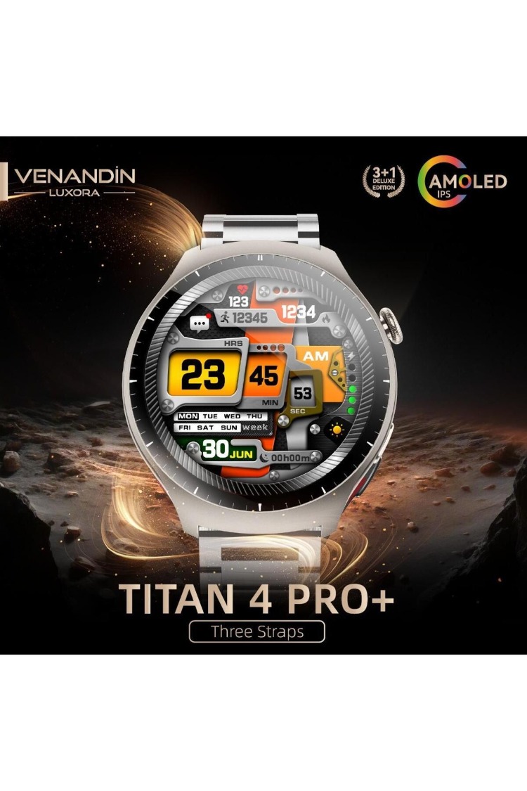 Venandin Titan 4 Pro+ Tüm Telefonlara Uyumlu Akılı Saat