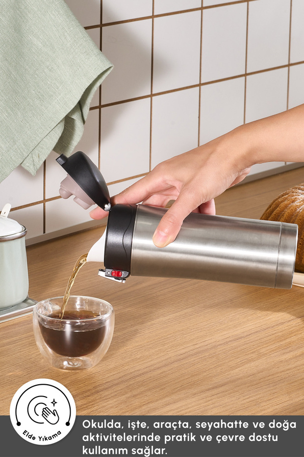 Karaca Pluton Çelik Sızdırmaz Termos 350 Ml Inox