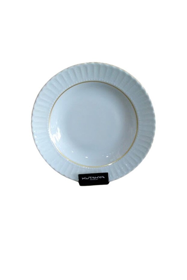 Kütahya Porselen 6 Adet Sedef Yaldızlı Yemek Tabağı 22 cm