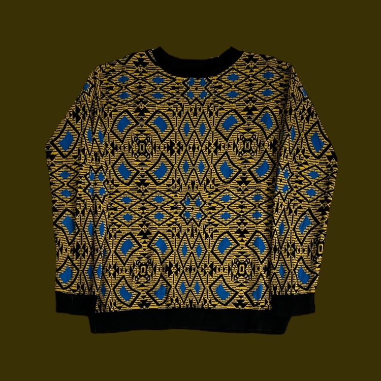 Sarı %100 Pamuk Kazak