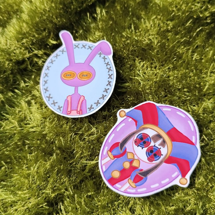 Digital circus Sticker seti