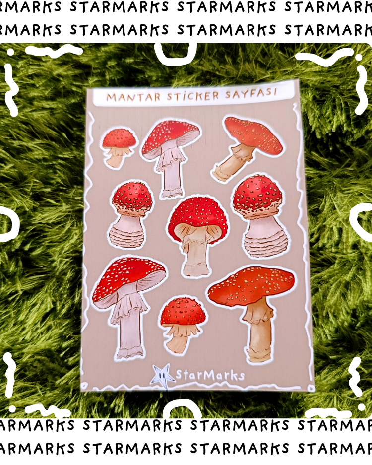 mantar sticker sheet