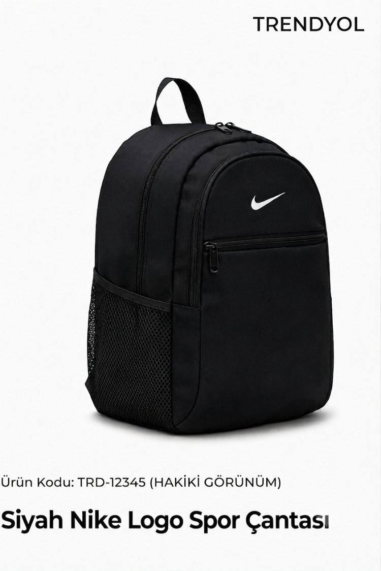 Nike Siyah Spor Çantası ORJİNAL KUMAŞ