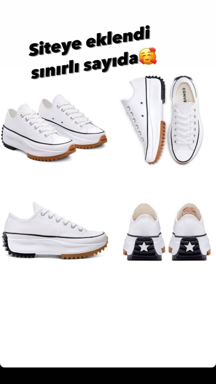 Converse Run Star Hike Low “White”