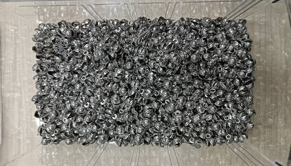 döküm tesbih kapama gümüş 5 adet