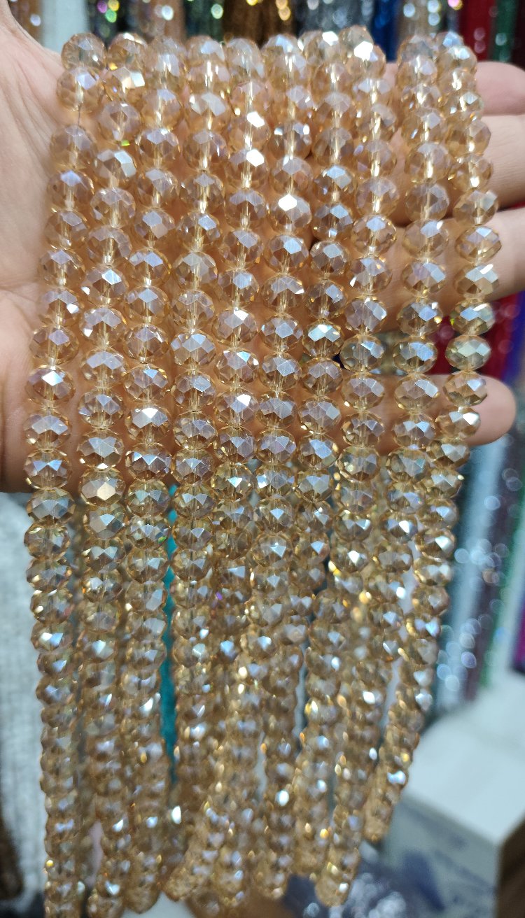 10 mm kristal cam bal janjanlı 1 dizi