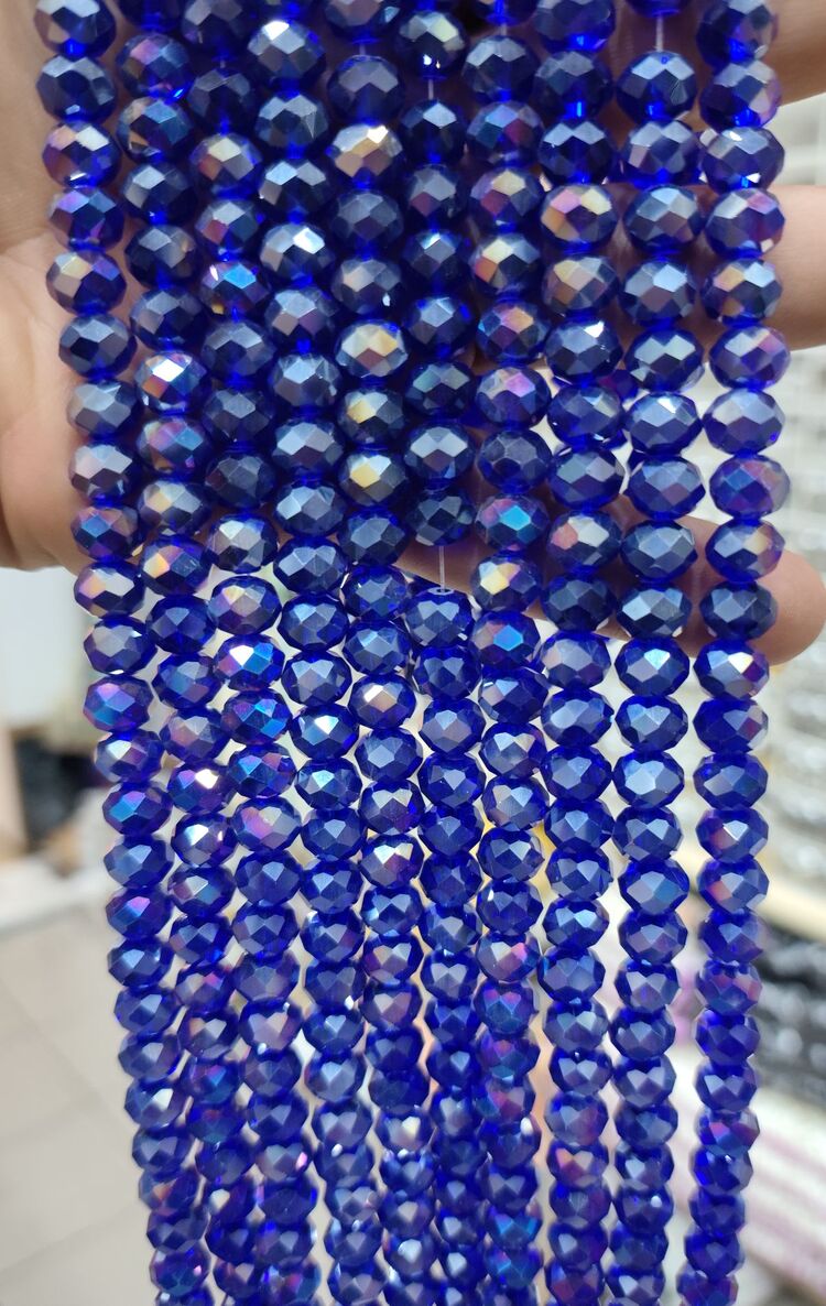 10 mm kristal cam saks janjanli 1 dizi 