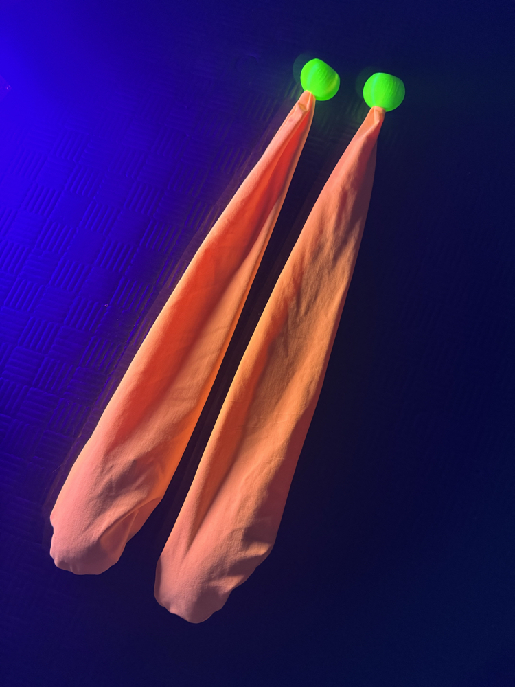 BlackLight Turuncu Kumaş Poi