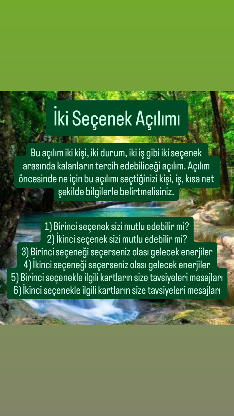 İki Seçenek Tarot Açılımı