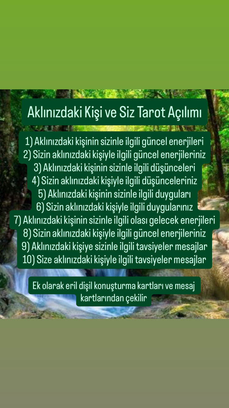 Aklınızdaki Kişi ve Siz Tarot Açılımı