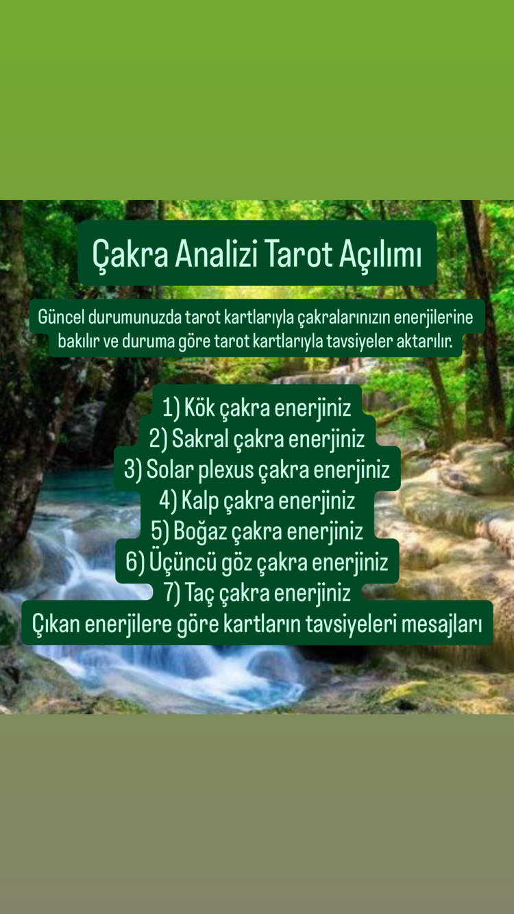 Çakra Analizi Tarot Açılımı