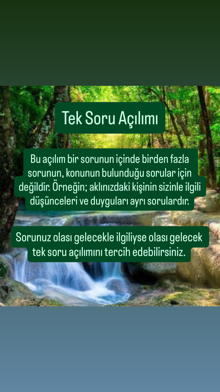 Tarot Tek Soru Danışmanlık