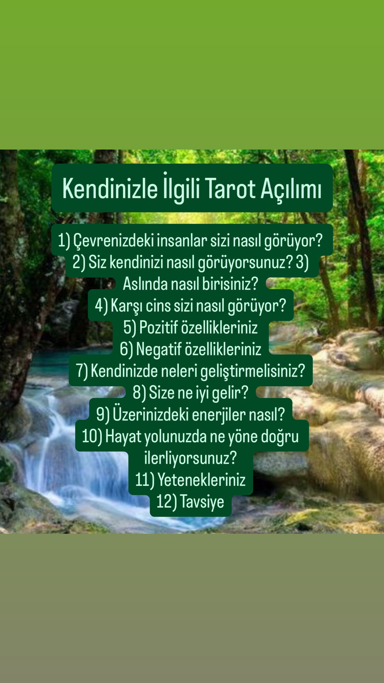 Kendinizle İlgili Tarot Açılımı