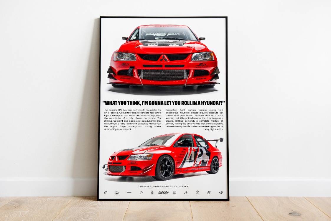 F&F Mitsubishi Lancer Evo IX Poster