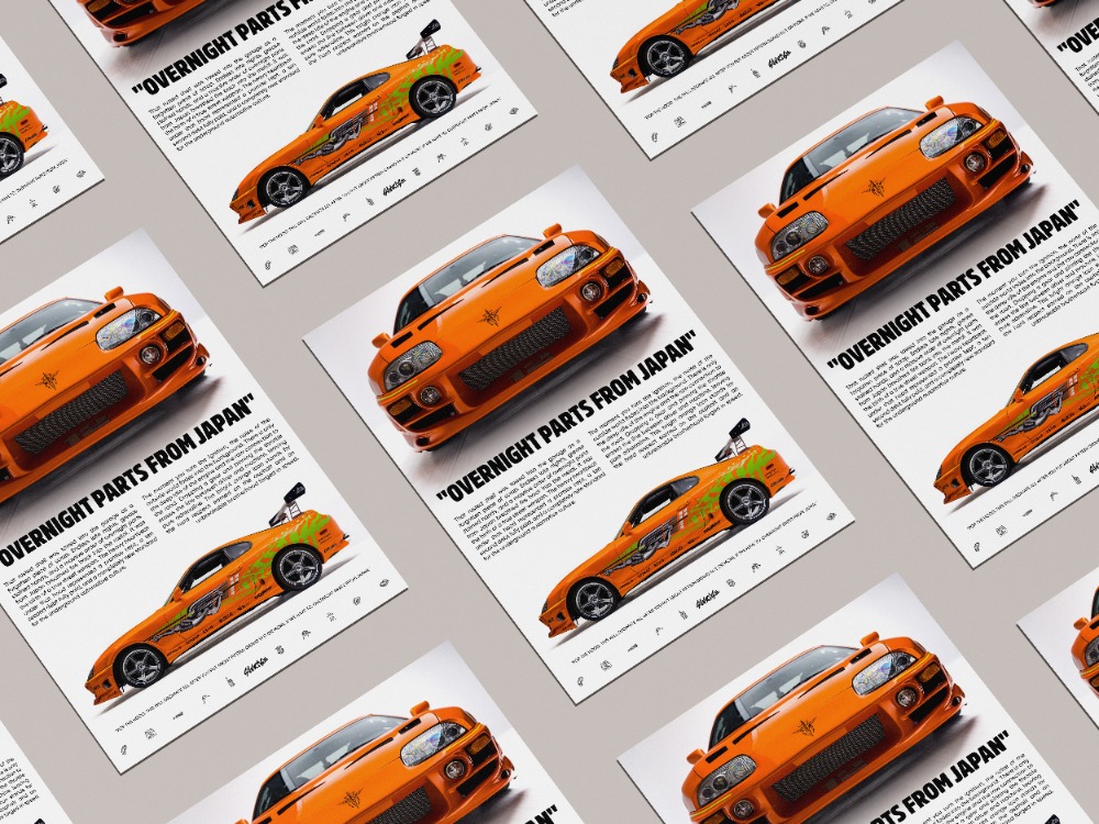 F&F Toyota Supra Poster