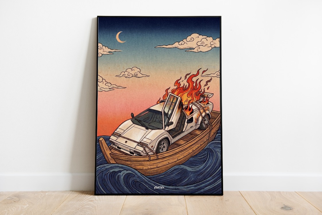 Lamborghini Countach Poster