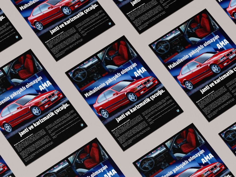 BMW E36 Compact Poster