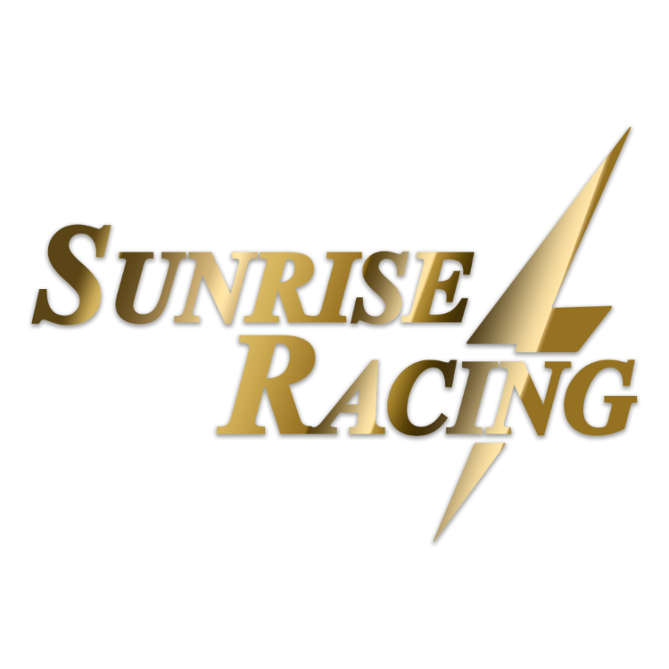 Sunrise Racing Sticker (Krom/Gold)