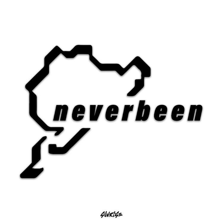 Neverbeen Sticker (Krom/Gold)