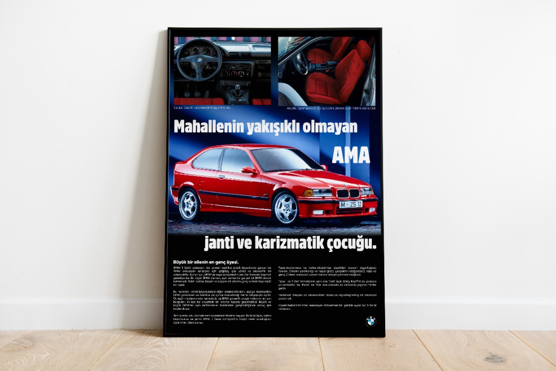 BMW E36 Compact Poster