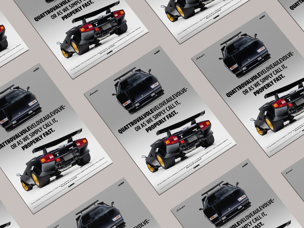 Lamborghini Countach LP5000 S Quattrovalvole Poster