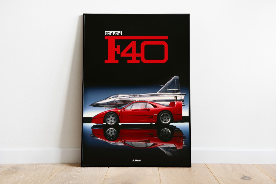 Ferrari F40 Poster