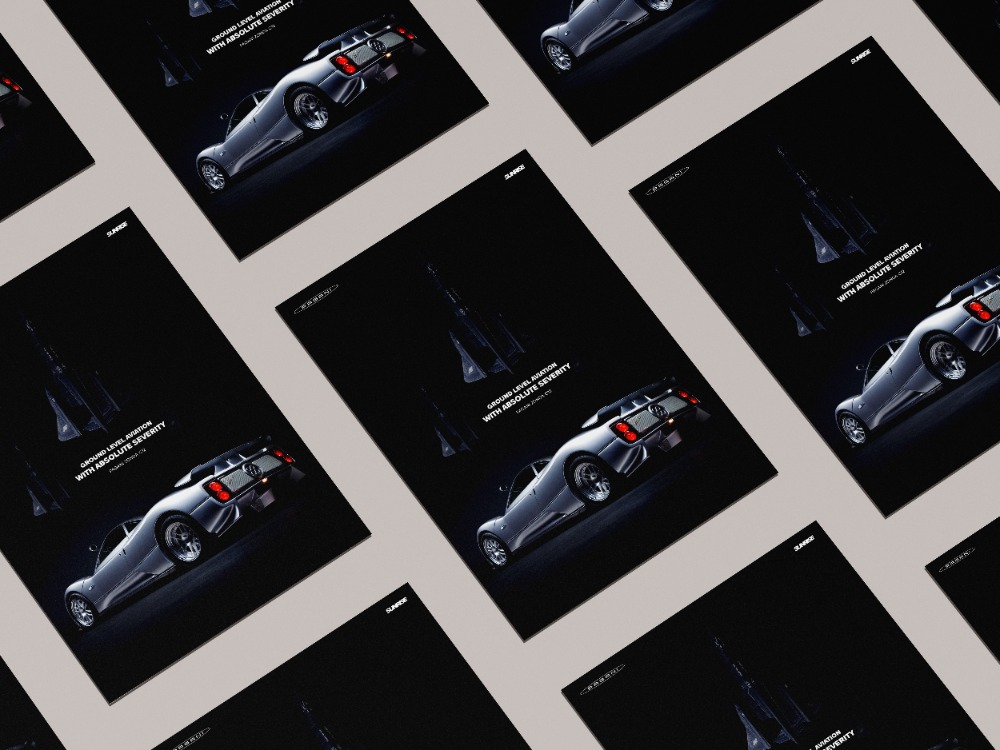 Pagani Zonda C12 Poster