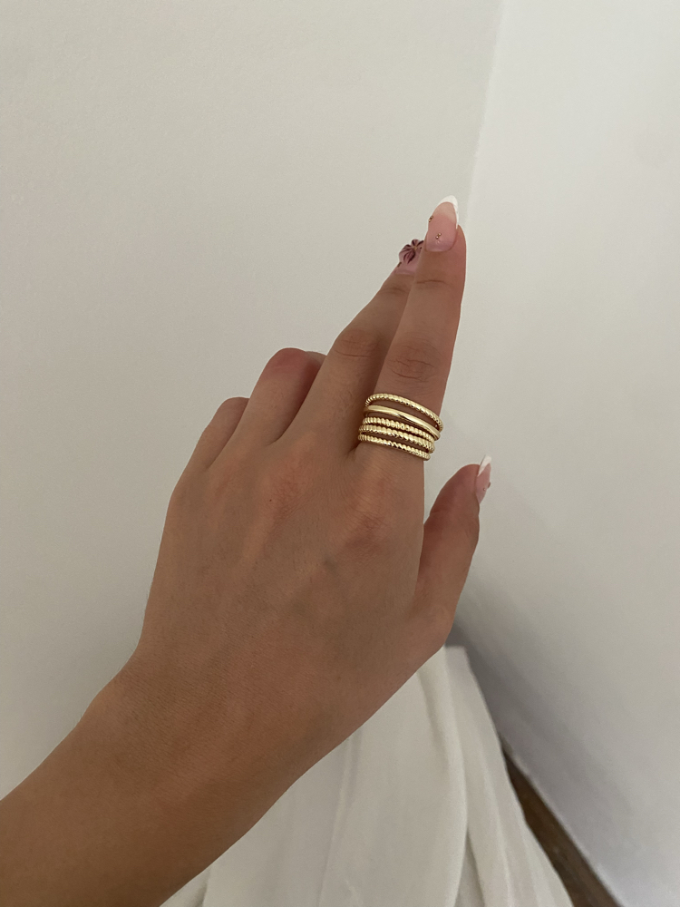 Ayarlanabilir Gold Yüzük