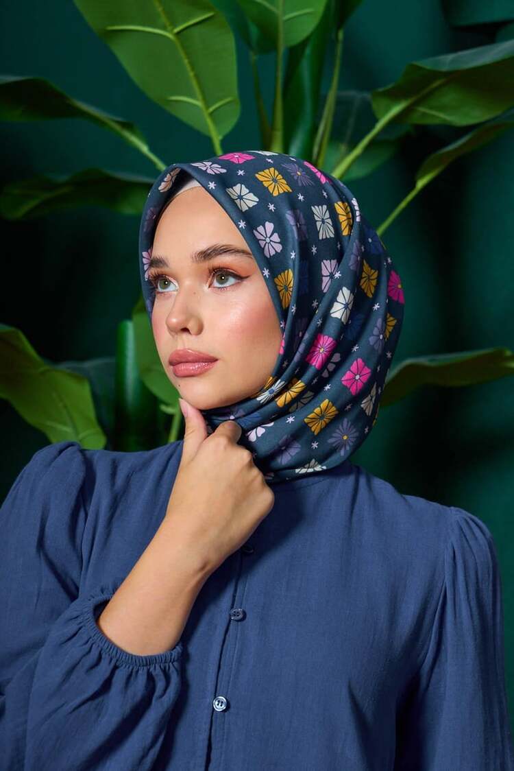 İpekhan Marrakech Koleksiyon Soft Eşarp 1204 - PatlıcanMor 10