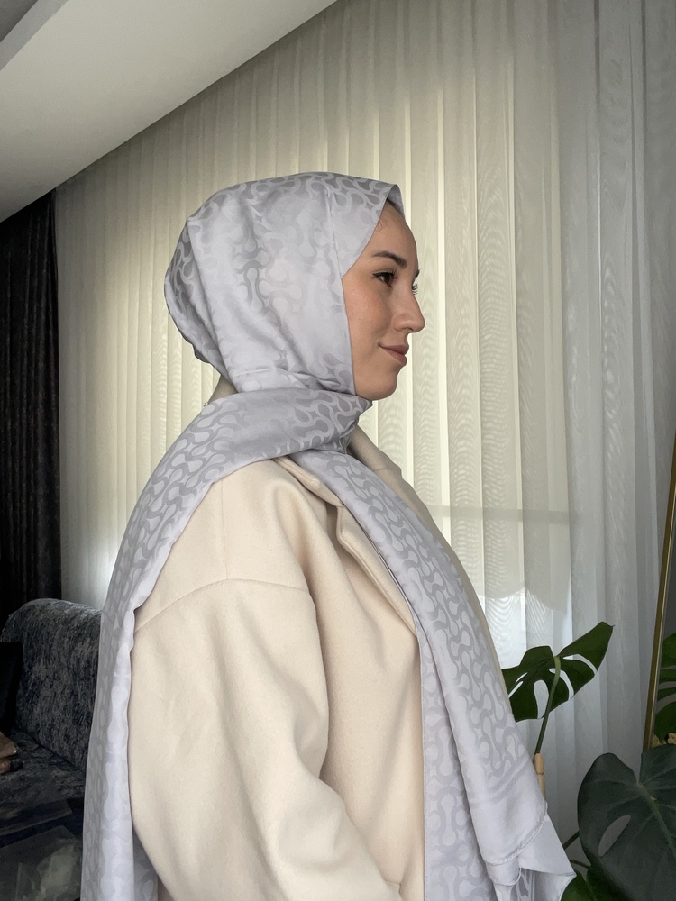 Levidor S Desen Blue Jakar Şal - Gri