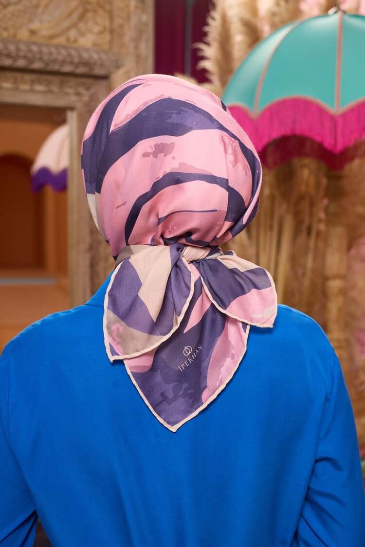 İpekhan Marrakech Koleksiyon Soft Eşarp 1211 - 04 Pembe