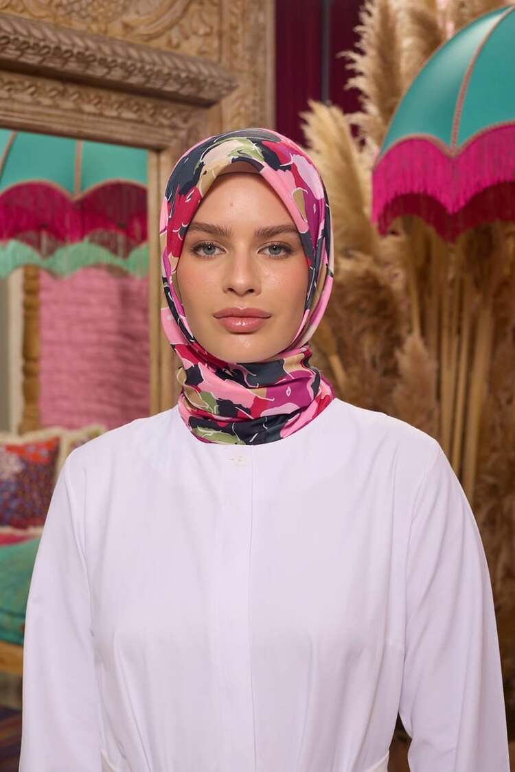 İpekhan Marrakech Koleksiyon Soft Eşarp 1209 - Pembe 06