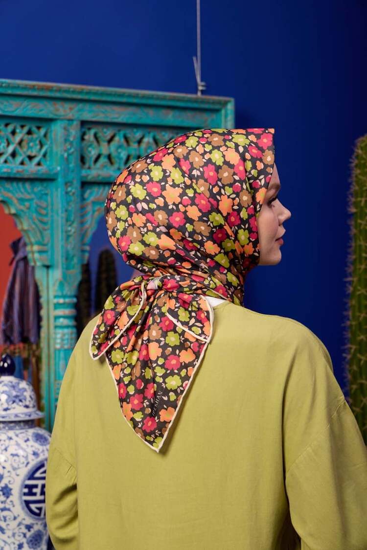 İpekhan Marrakech Koleksiyon Soft Eşarp 1192 - 15 Siyah/Manekşe